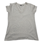 Playera Vineyard Vines Mediana de Mujer rayada M cafe claro