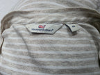 Playera Vineyard Vines Mediana de Mujer rayada M cafe claro