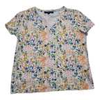 Playera Tommy Hilfiger de Mujer Grande Floreada tricolor