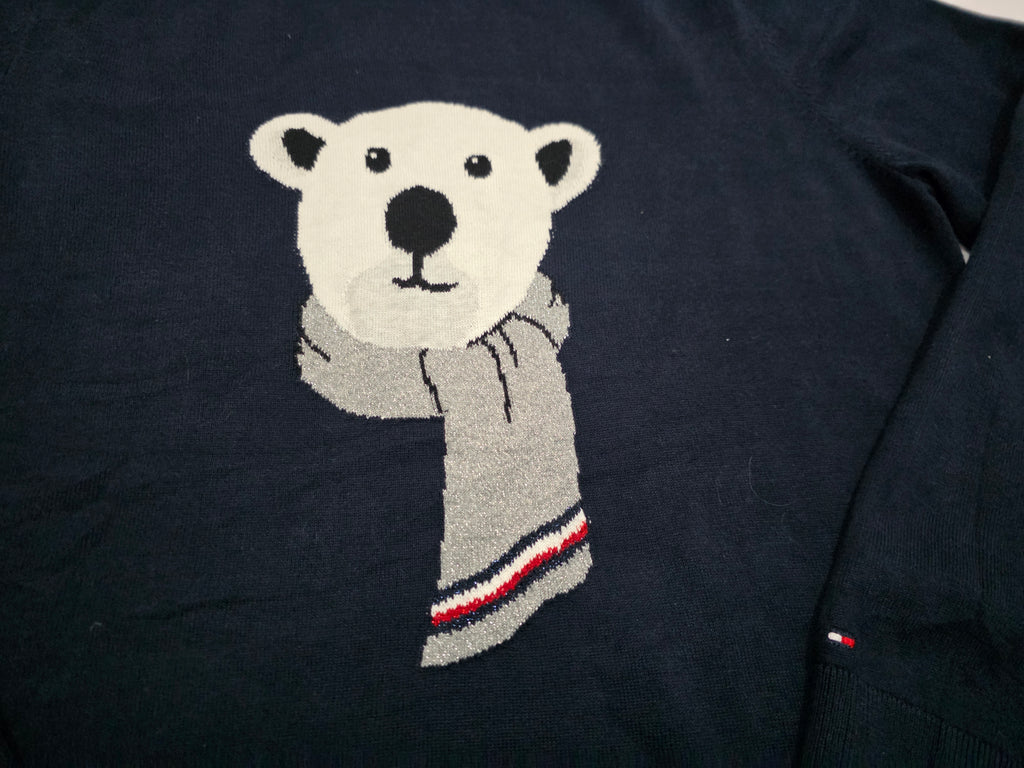 Sueter Tommy Hilfiger de Mujer Grande azul Oso Polar