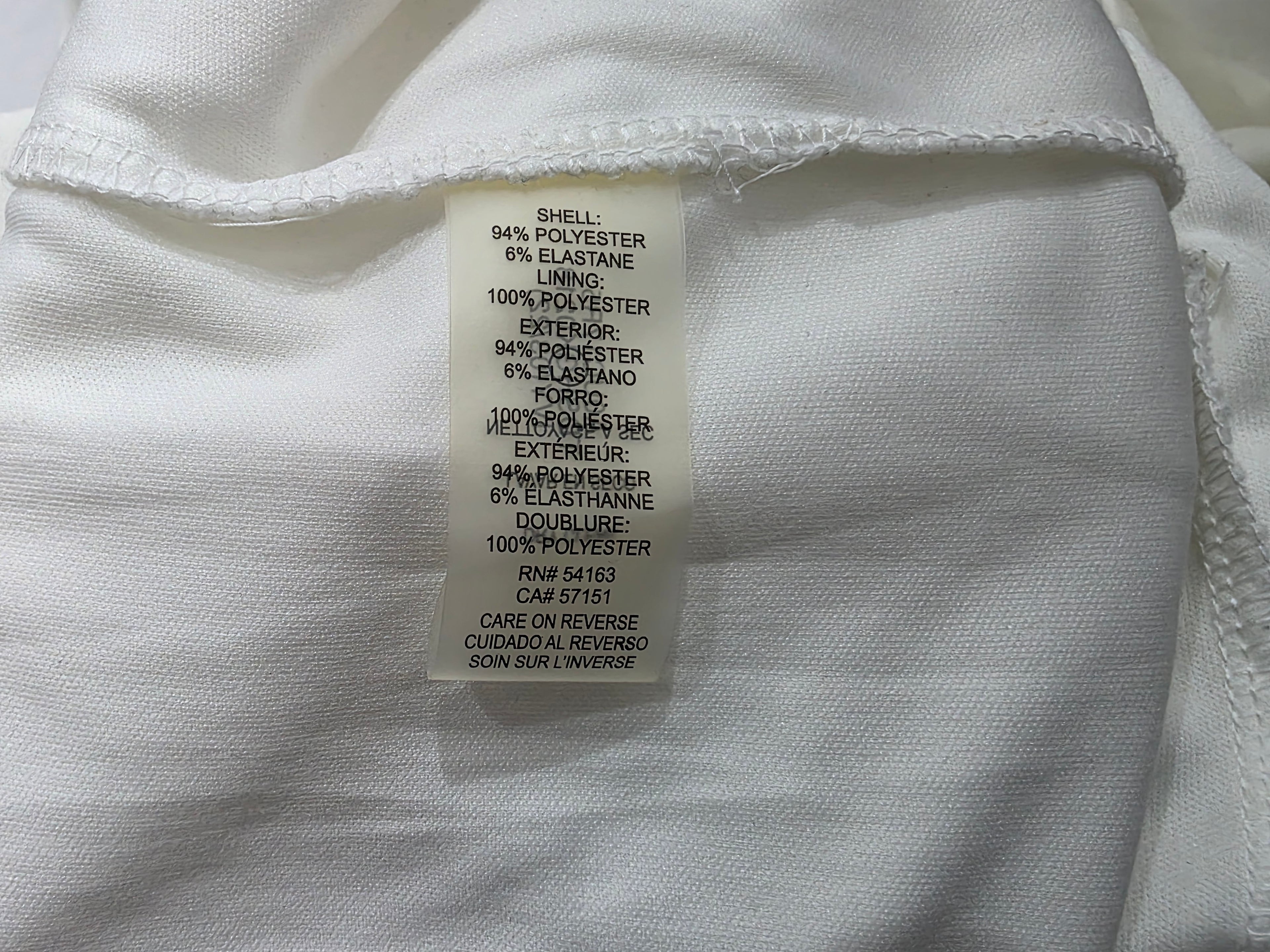 Vestido Tommy Hilfiger de Mujer color blanco talla 16 manga corta