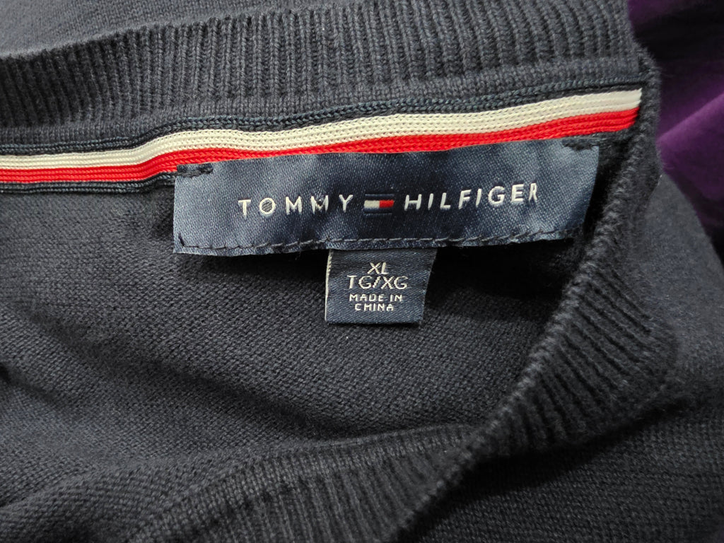 Sueter Tommy Hilfiger de Mujer azul marino Extra Grande de perrito