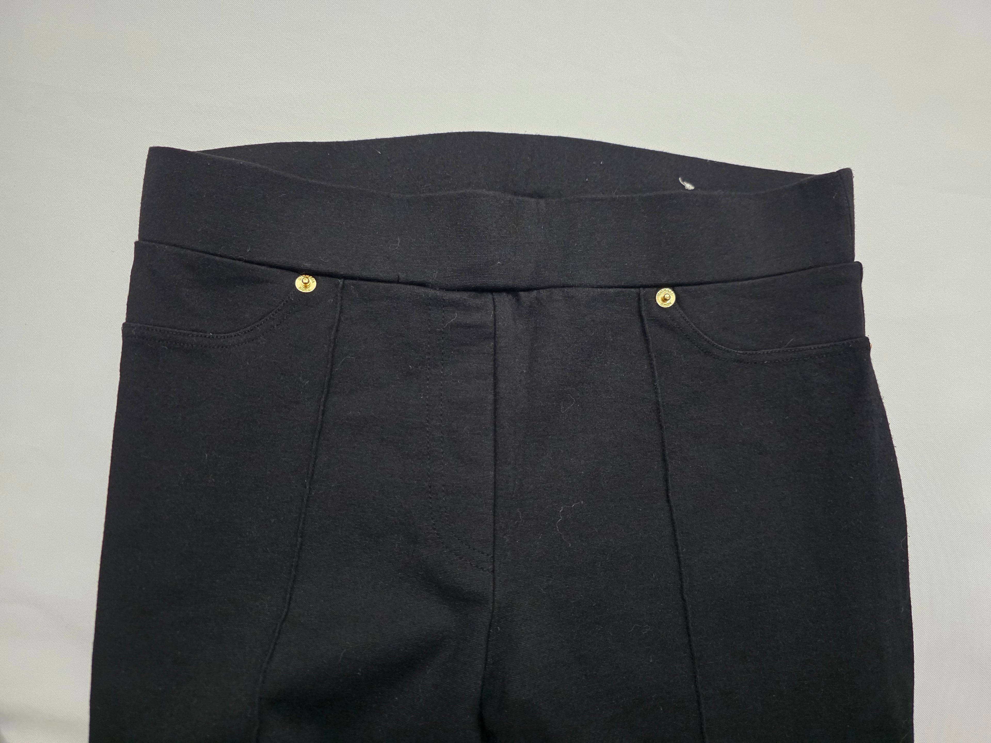 Pantalón Michael Michael Kors Negro Talla S Mujer Corte Acampanado / Wide Leg Elegante