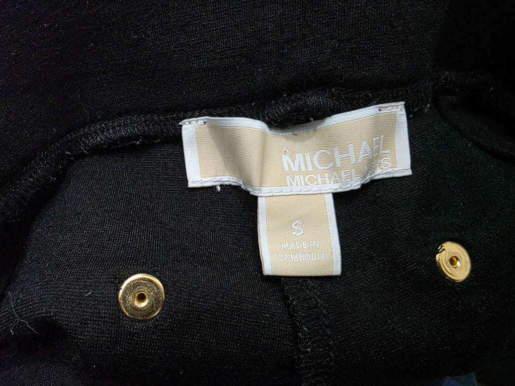 Pantalón Michael Michael Kors Negro Talla S Mujer Corte Acampanado / Wide Leg Elegante