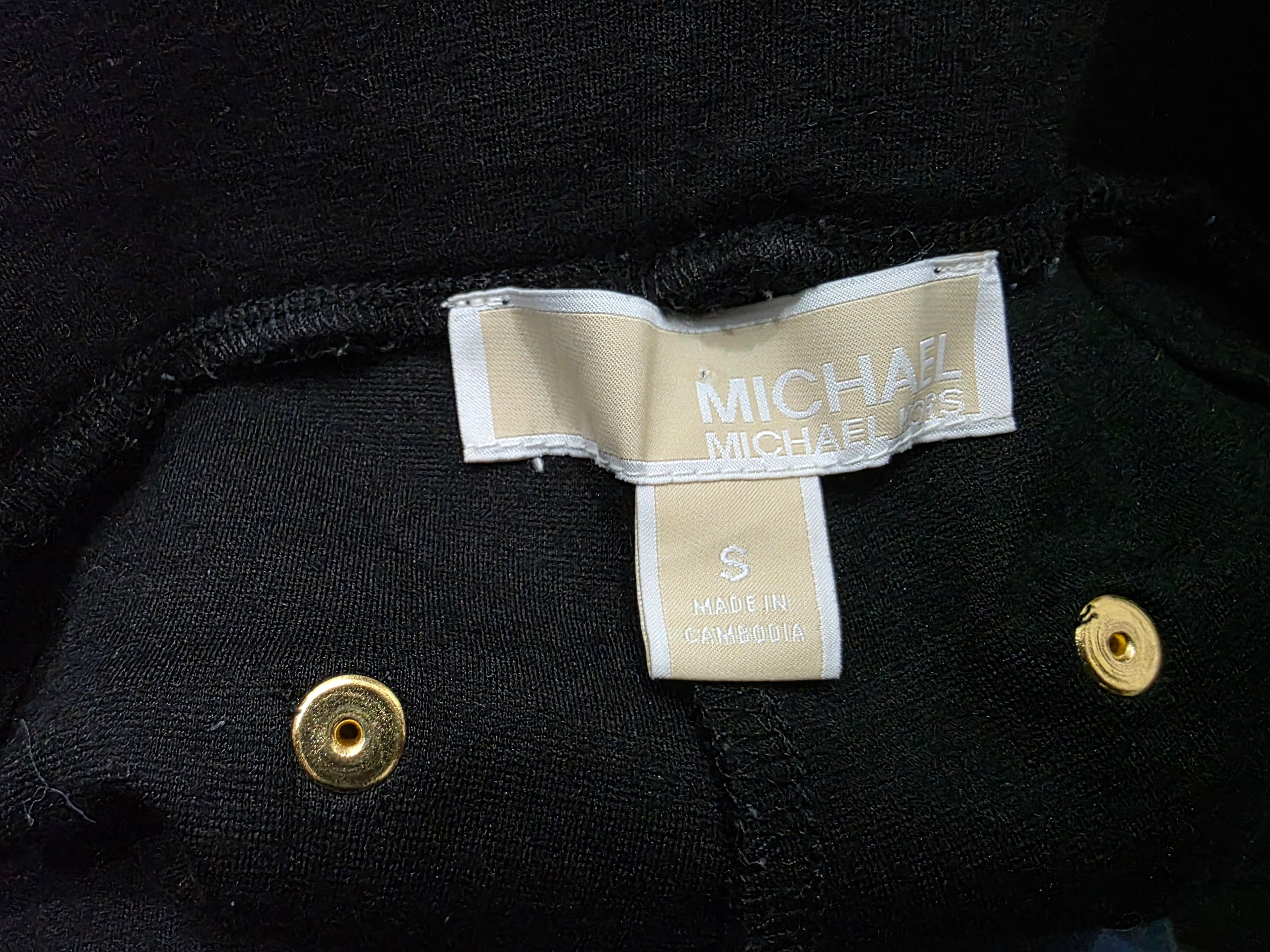 Pantalón Michael Michael Kors Negro Talla S Mujer Corte Acampanado / Wide Leg Elegante
