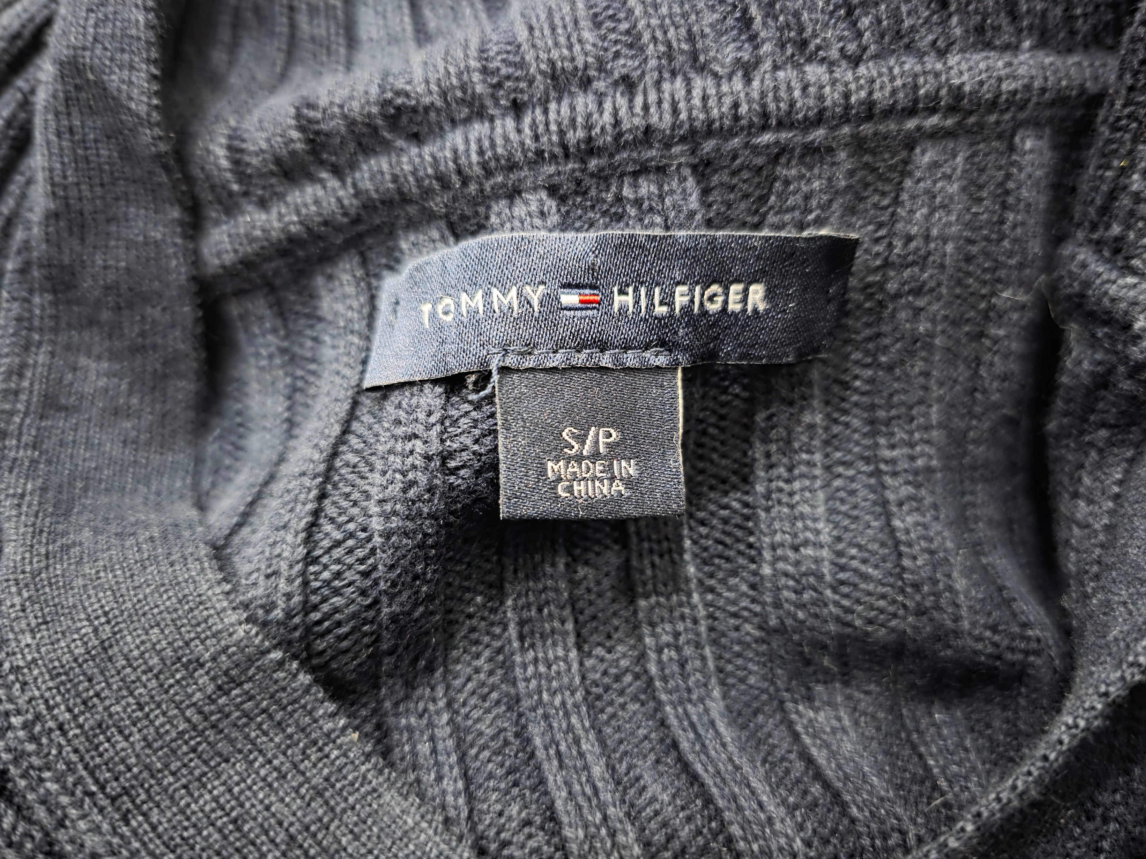 Sueter Tommy Hilfiger con brillos de Mujer talla Chica azul marino