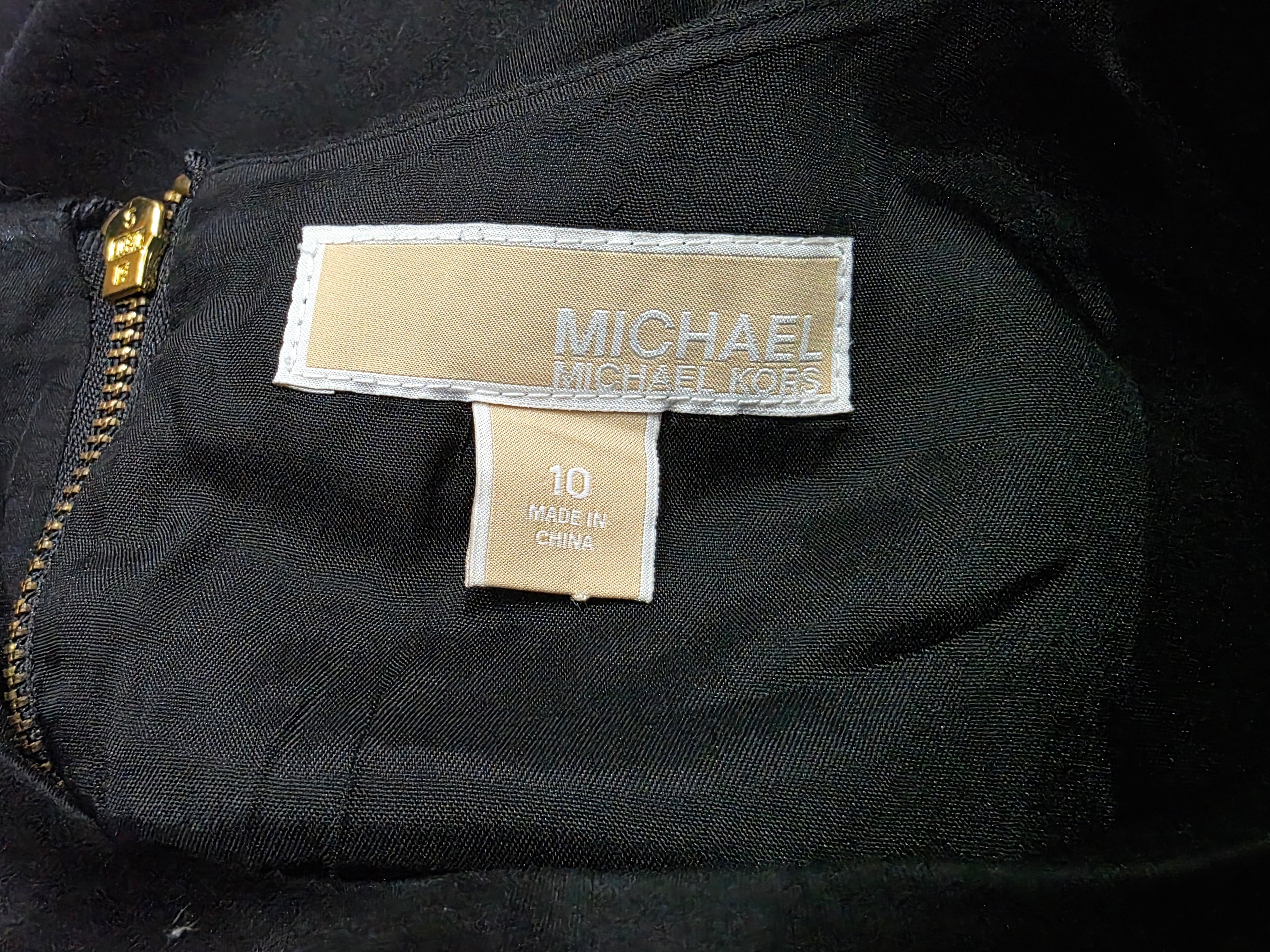 Vestido Michael Kors con estoperoles Talla 10 color azul profundo sin mangas