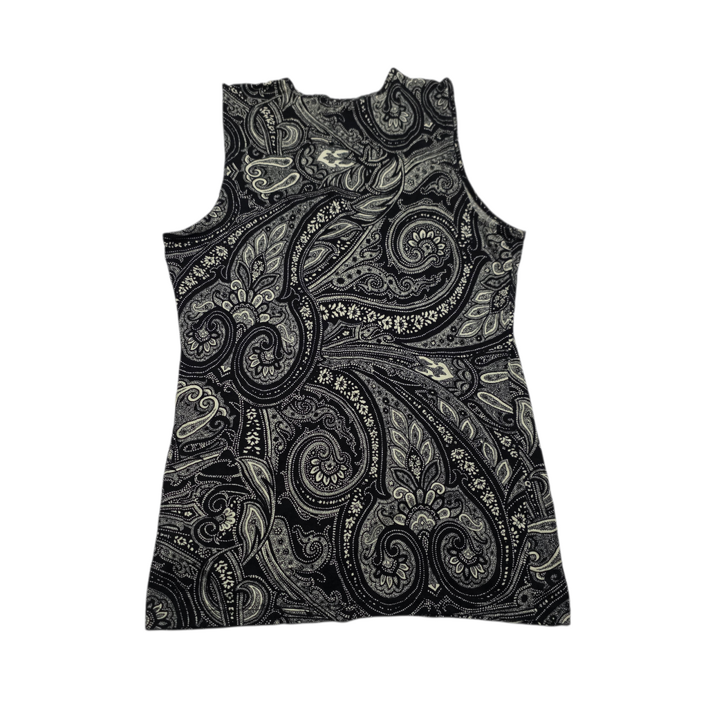 Blusa Ralph Lauren de Mujer Mediana sin mangas gris/negro