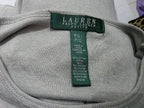 Playera Ralph lauren basica color.gris manga larga Grande de Mujer