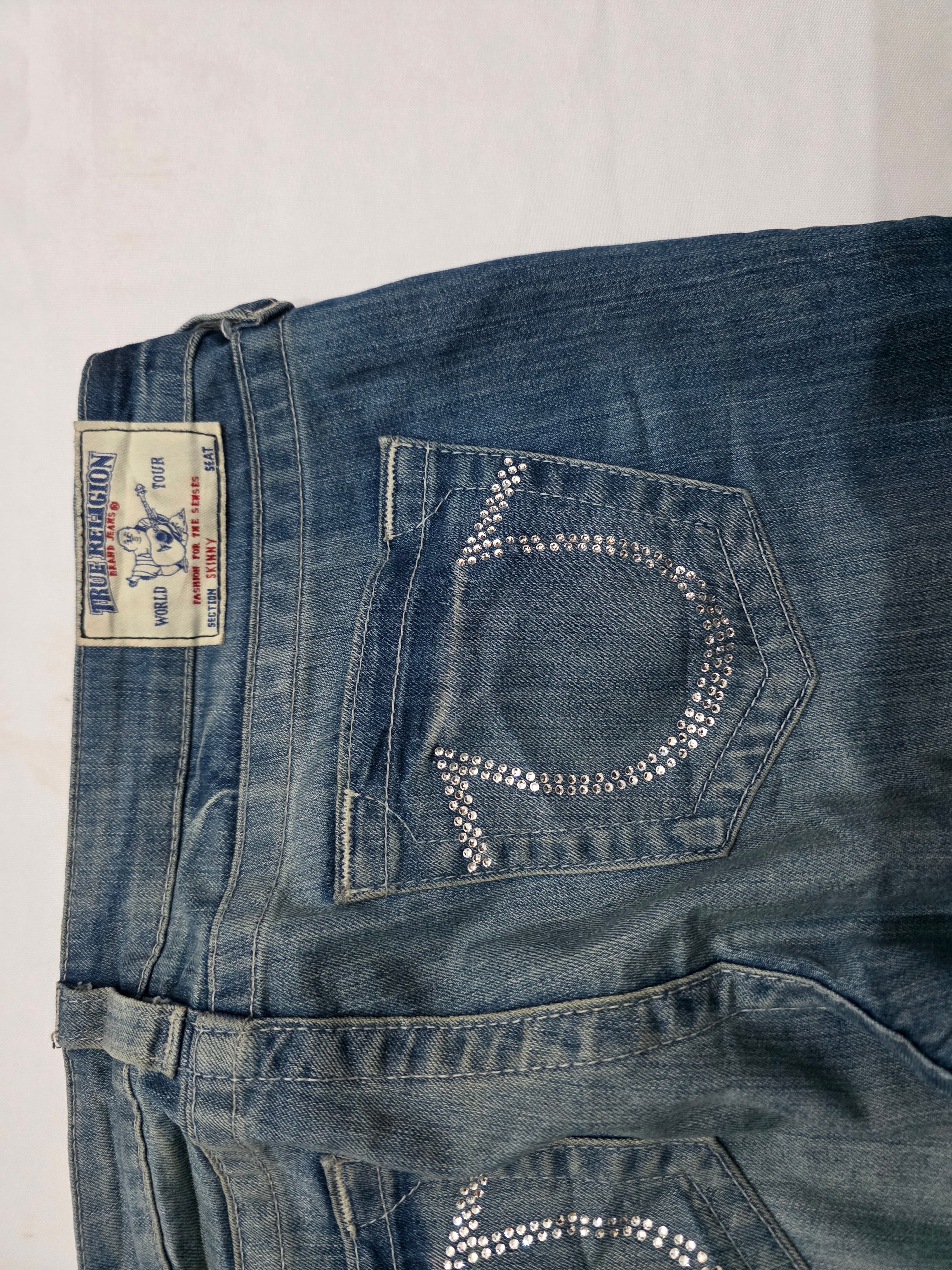 Pantalon True Religion de Mujer talla 31 section Skinny de mezclilla azul claro