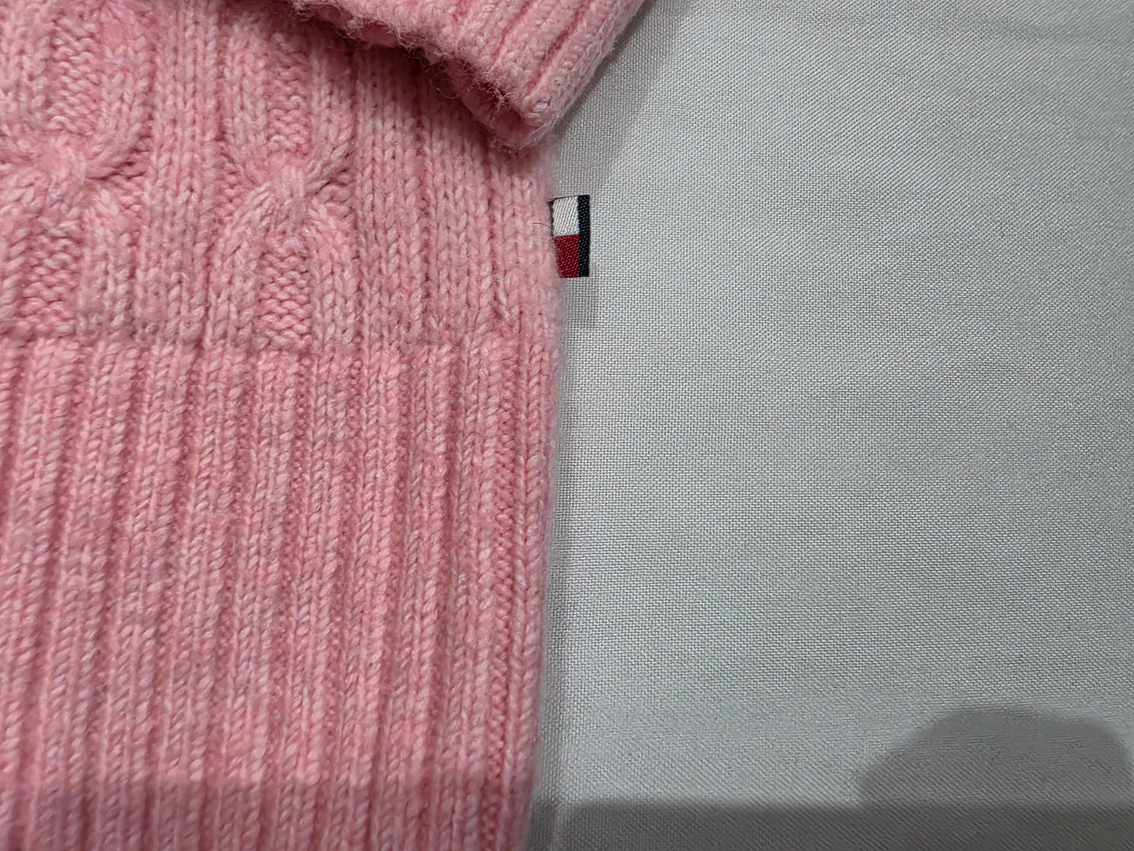 Sueter Tommy Hilfiger de Mujer Extra Grande rosa/beige