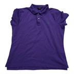 Playera Ralph lauren Sport color morado poni verde de Mujer Extra Grande