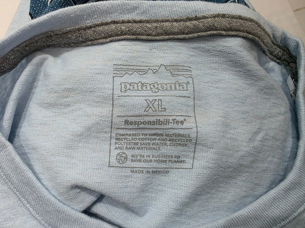 Playera Patagonia de Mujer azul claro Extra Grande