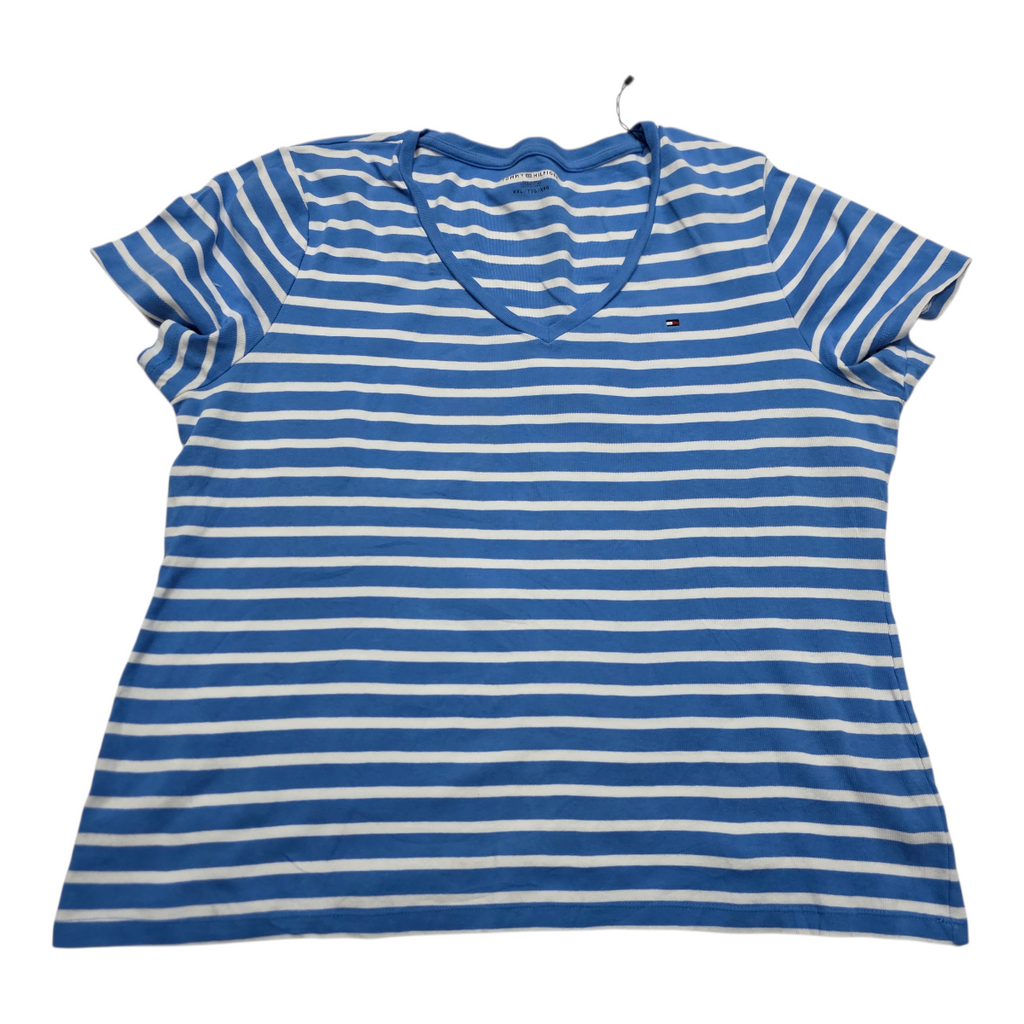 Playera Tommy Hilfiger de Mujer azul celeste rayada XXL