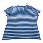 Playera Tommy Hilfiger de Mujer azul celeste rayada XXL