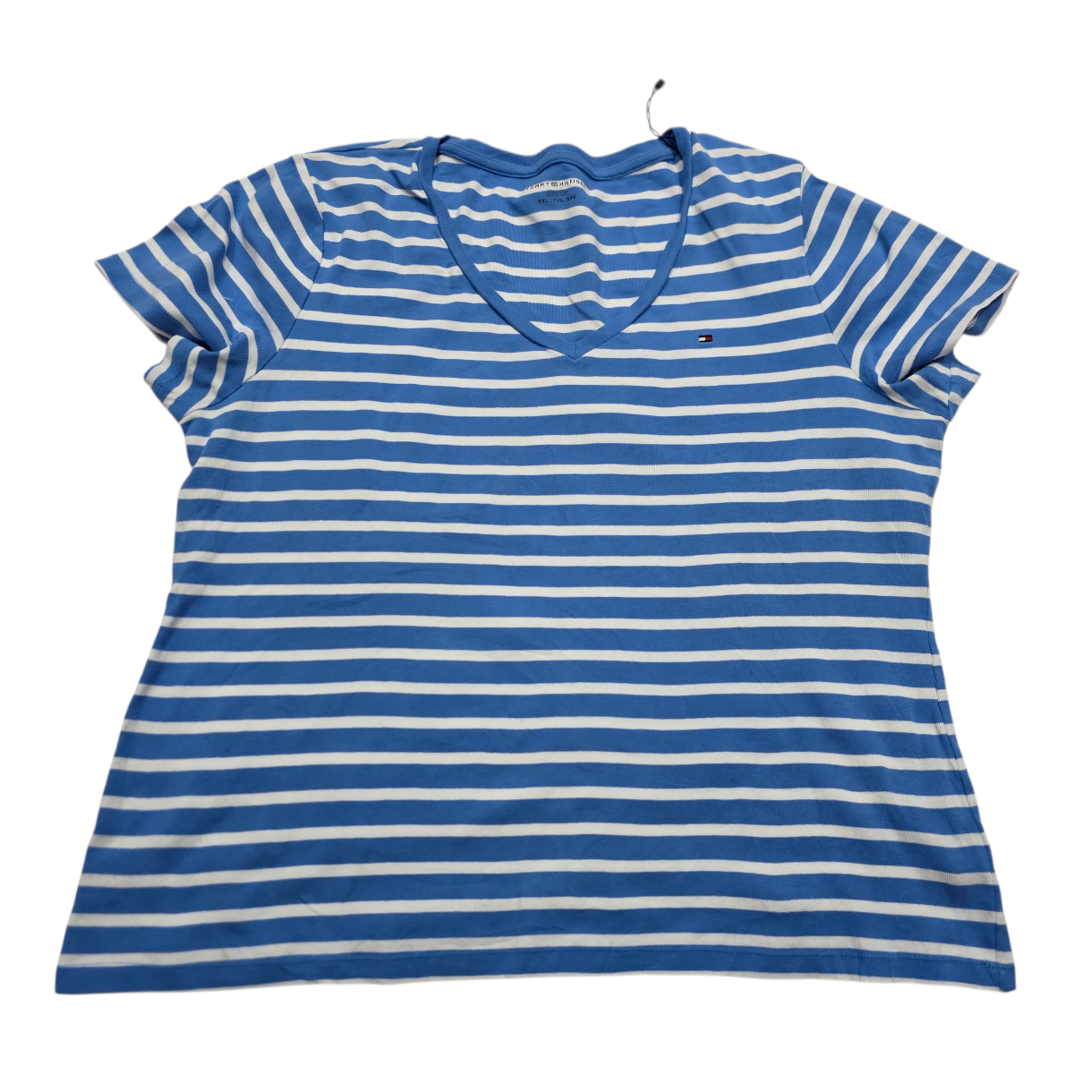 Playera Tommy Hilfiger de Mujer azul celeste rayada XXL
