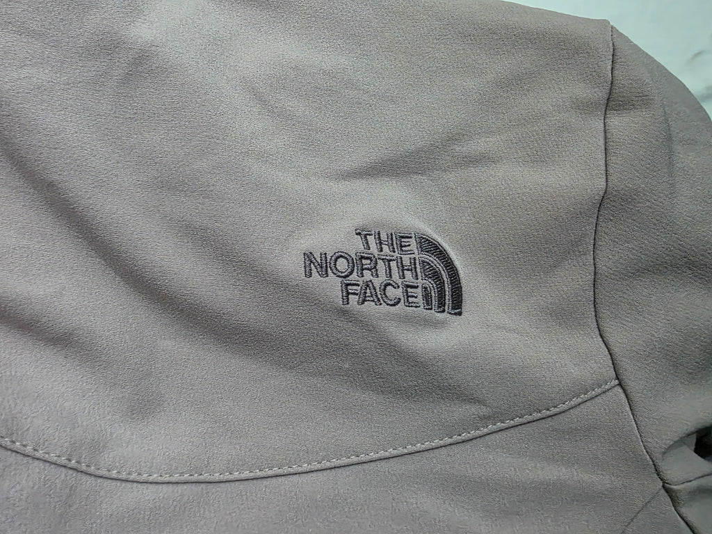Chamarra The North Face Mujer XS Gris con Forro Polar WindWall morado