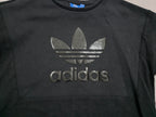 Adidas Originals Sweatshirt Negra Oversized con Cordón Ajustable Extra Chica Mujer