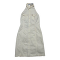 Vestido Tommy Hilfiger Blanco Camisero Halter Original talla 0