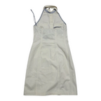 Vestido Tommy Hilfiger Blanco Camisero Halter Original talla 0