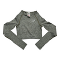 Playera GymShark verde jaspeado Crop Top