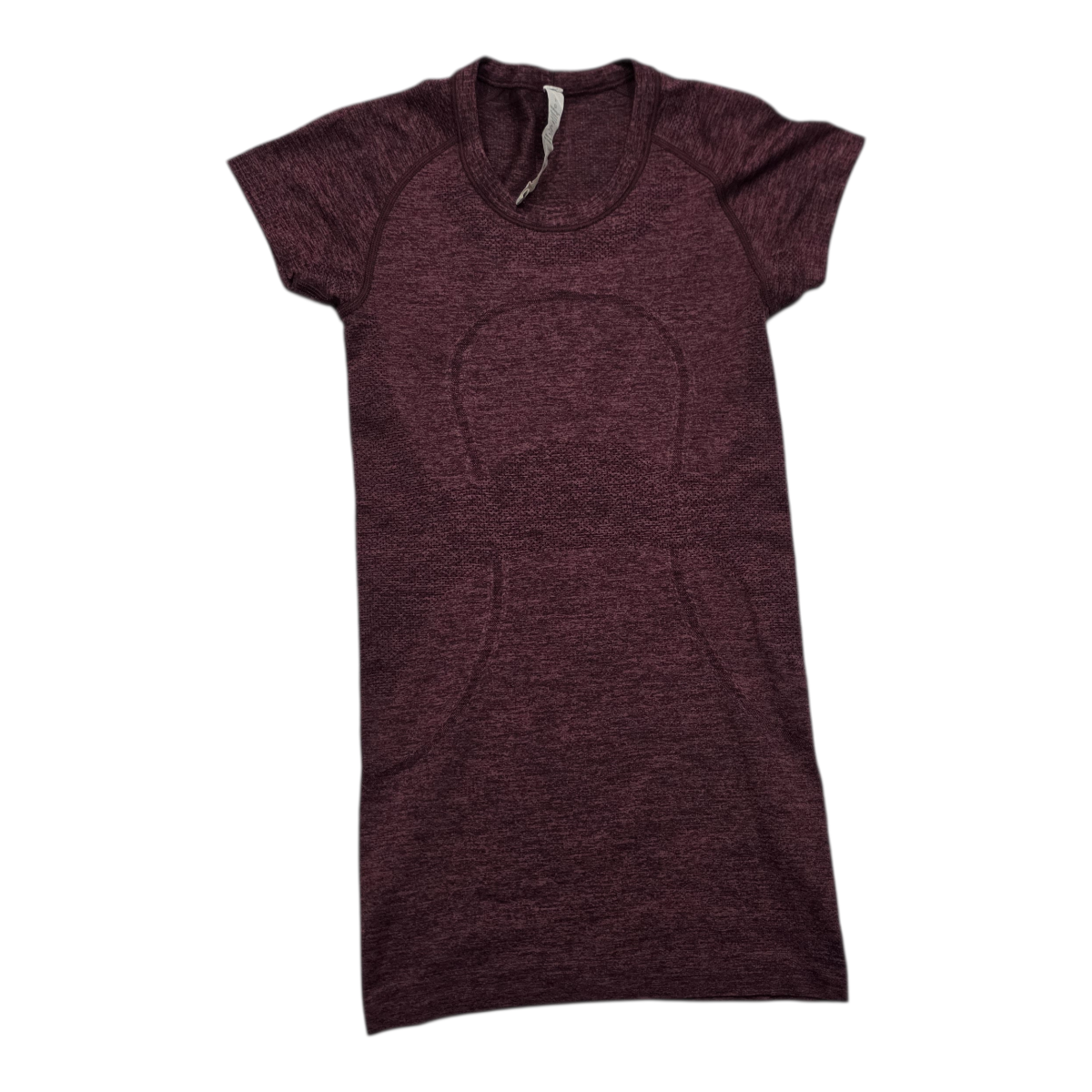 Playera Lululemon talla 2 color vino manga corta