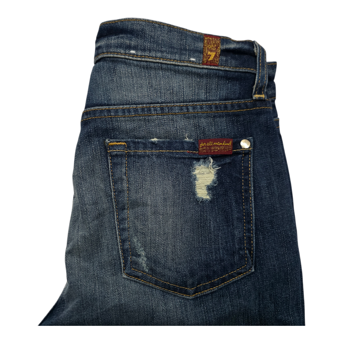 Pantalon 7 for all mankind de Mujer talla 4 azul