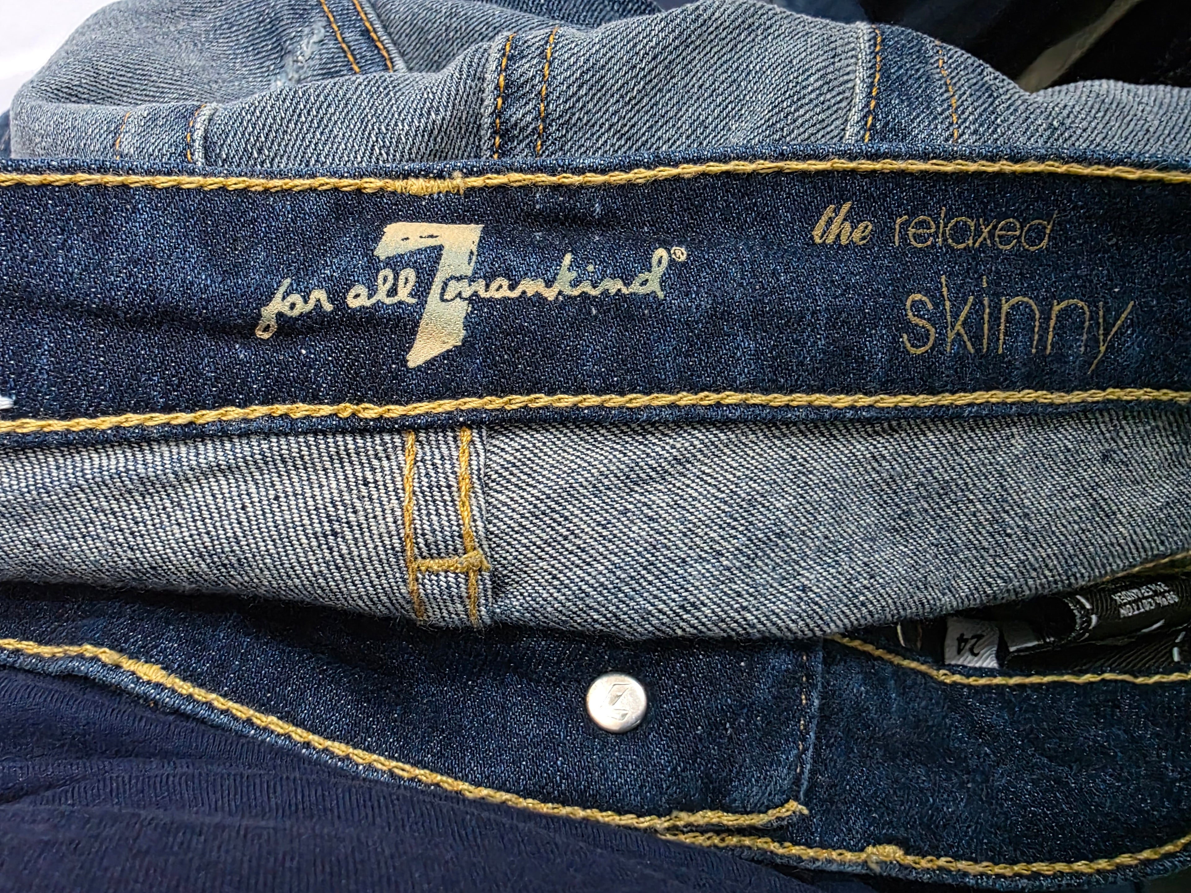 Pantalon 7 for all mankind de Mujer talla 4 azul