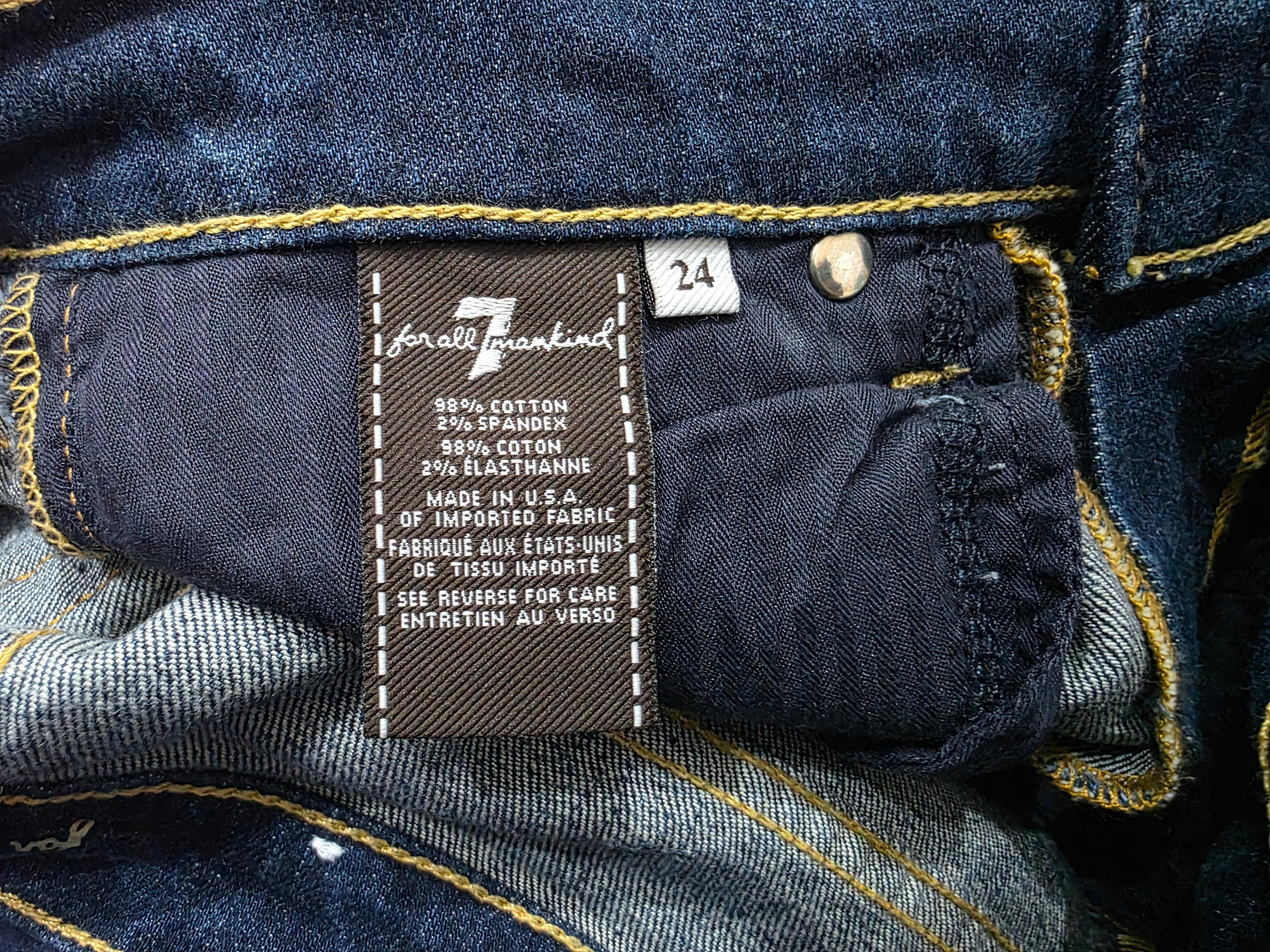 Pantalon 7 for all mankind de Mujer talla 4 azul