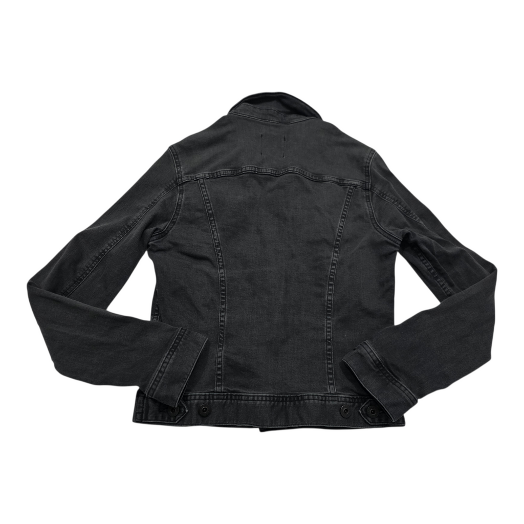 Chamarra de mezclilla talla Chica Adriano Goldschmied color gris oscuro
