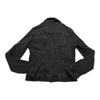 Chamarra de mezclilla talla Chica Adriano Goldschmied color gris oscuro