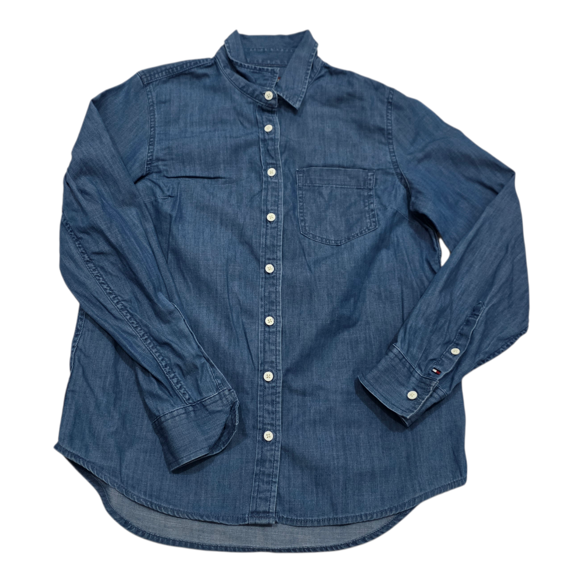 Camisa Tommy Hilfiger  de mezclilla de Mujer talla chica