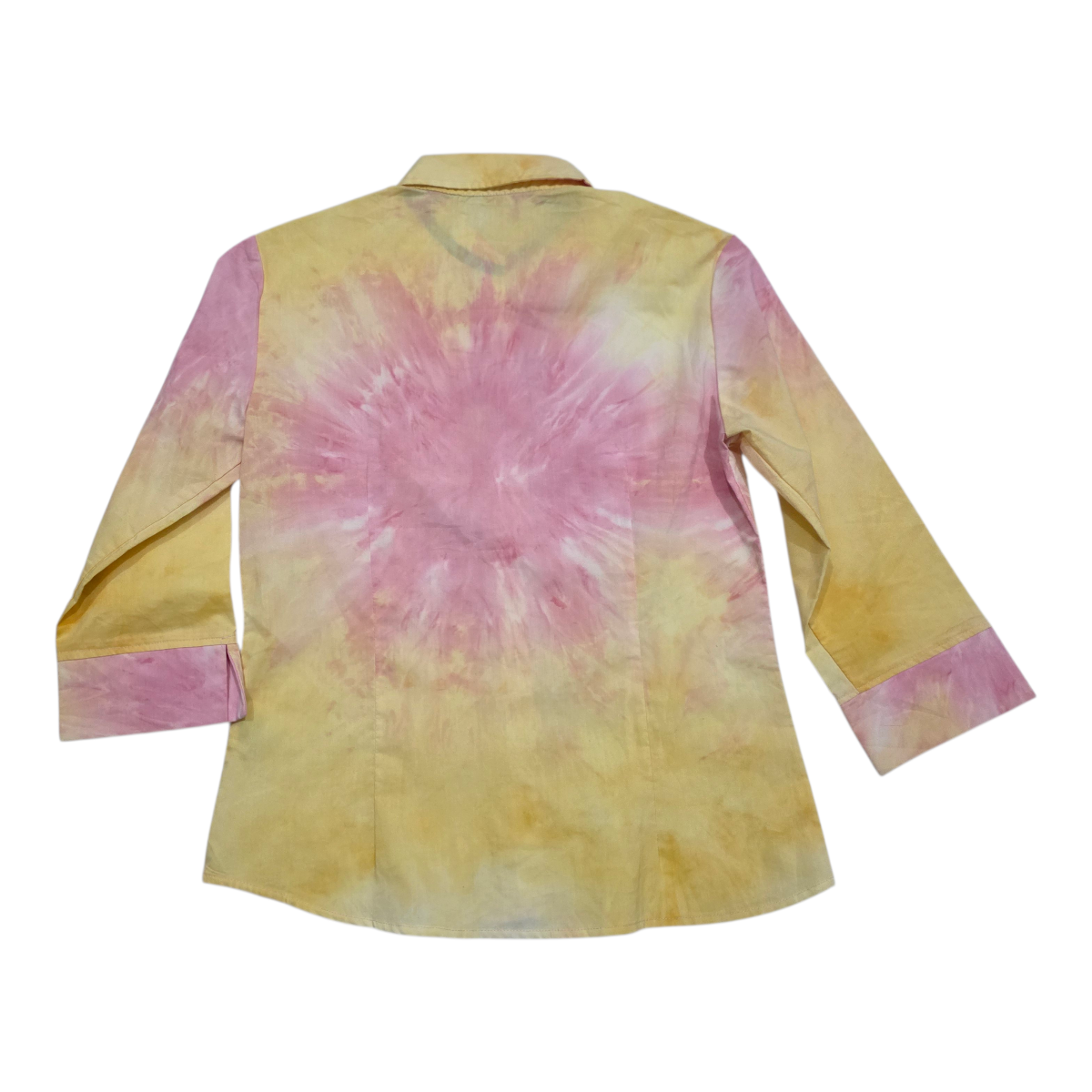 Camisa Tommy Hilfiger amarilla/rosa de Mujer manga 3/4