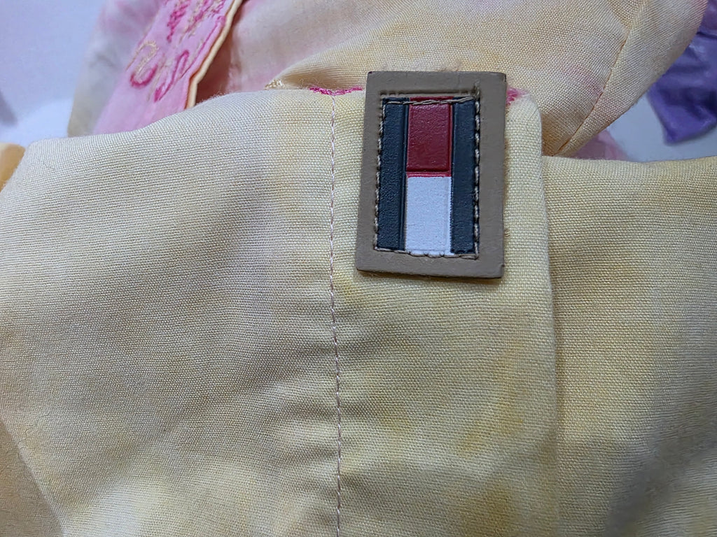 Camisa Tommy Hilfiger amarilla/rosa de Mujer manga 3/4