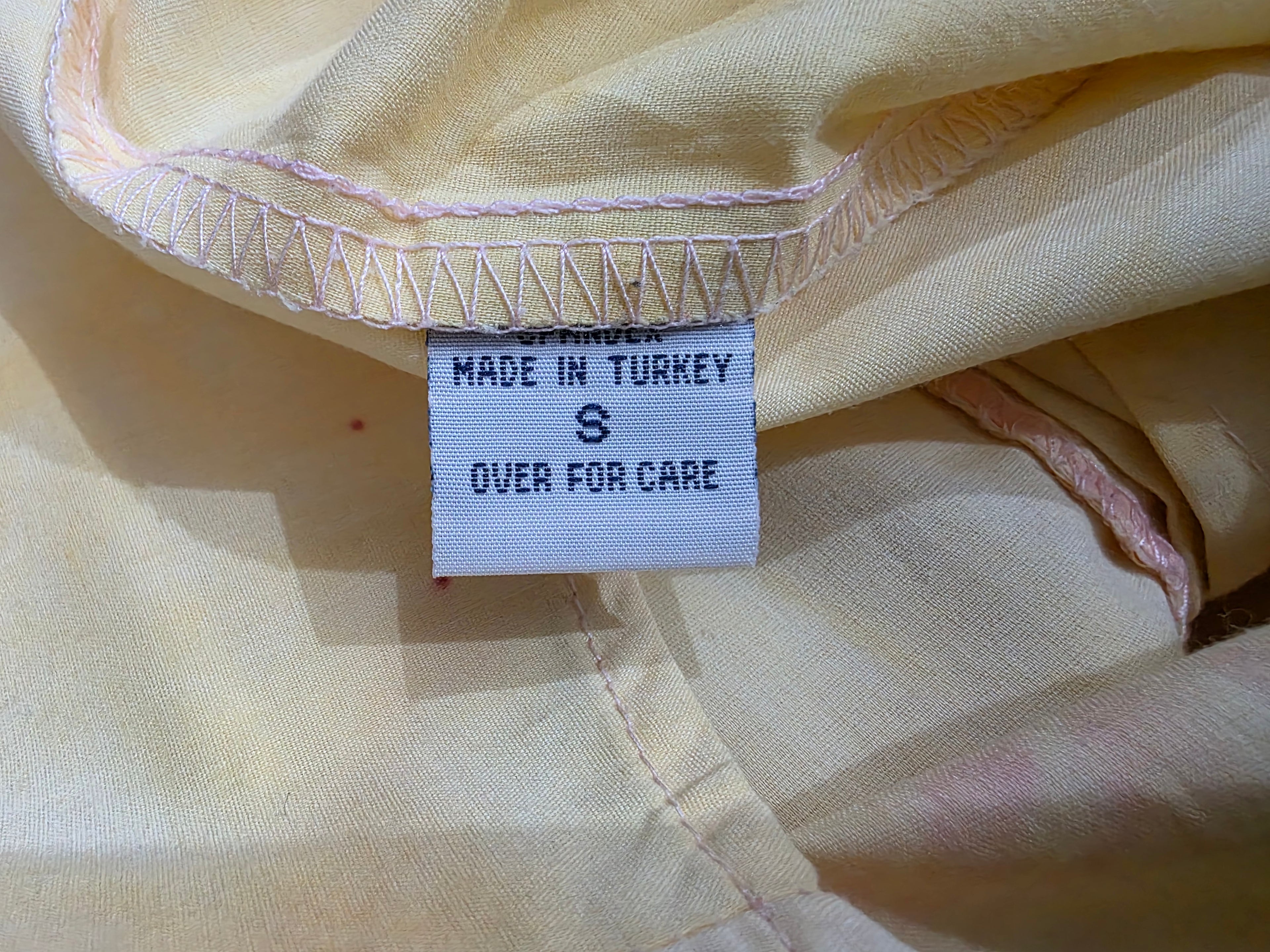 Camisa Tommy Hilfiger amarilla/rosa de Mujer manga 3/4