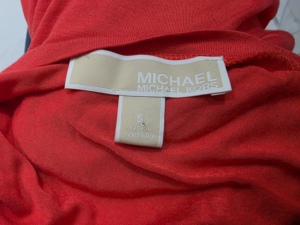 Blusa Michael Kors de Mujer talla Chica color naranja sin mangas