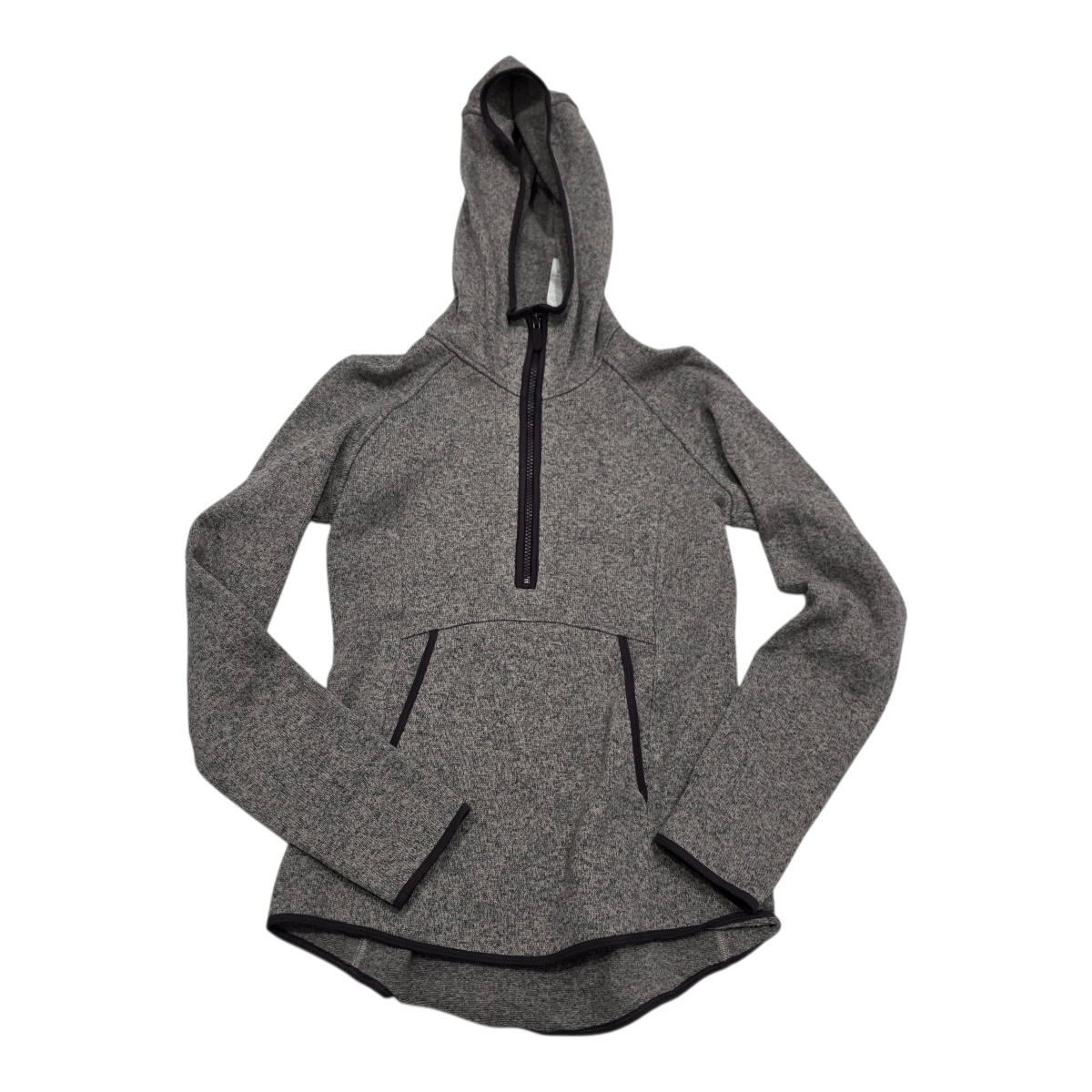 Chamarra ligera Lululemon de Mujer morada jaspeada talla 4 con gorro