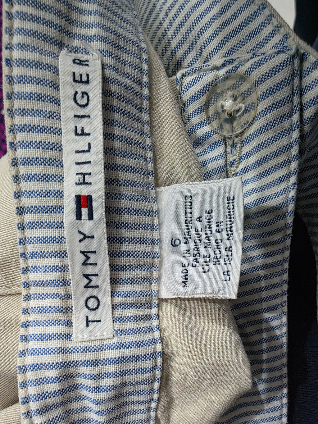 Pantalon Tommy Hilfiger de Mujer talla  6 color cafe con flores