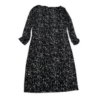 Michael Kors Vestido Negro Print Blanco Manga 3/4 talla Chica