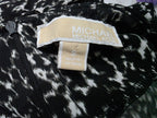 Michael Kors Vestido Negro Print Blanco Manga 3/4 talla Chica