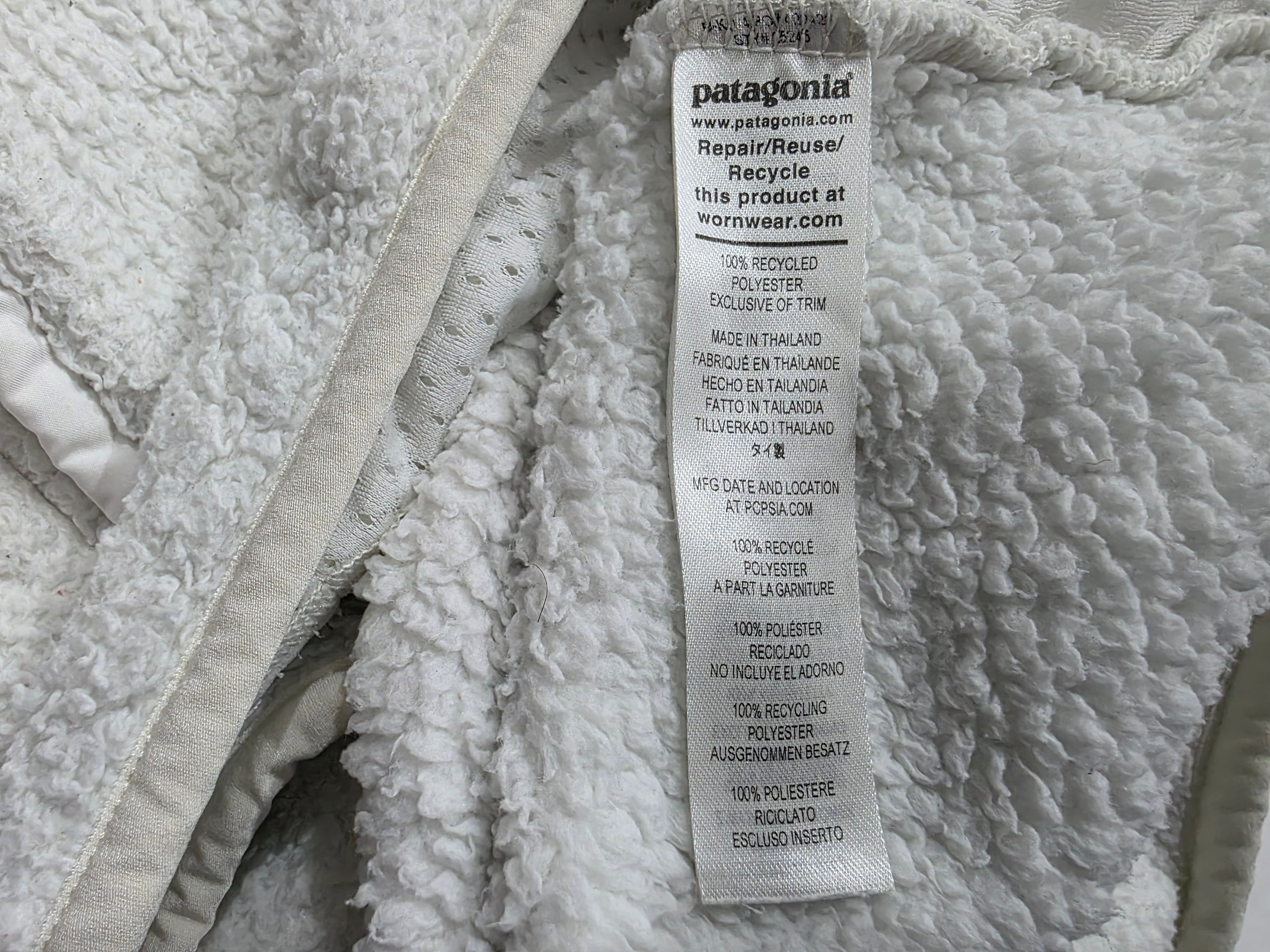 Chamarra aporreada color blanca de Mujer Mediana