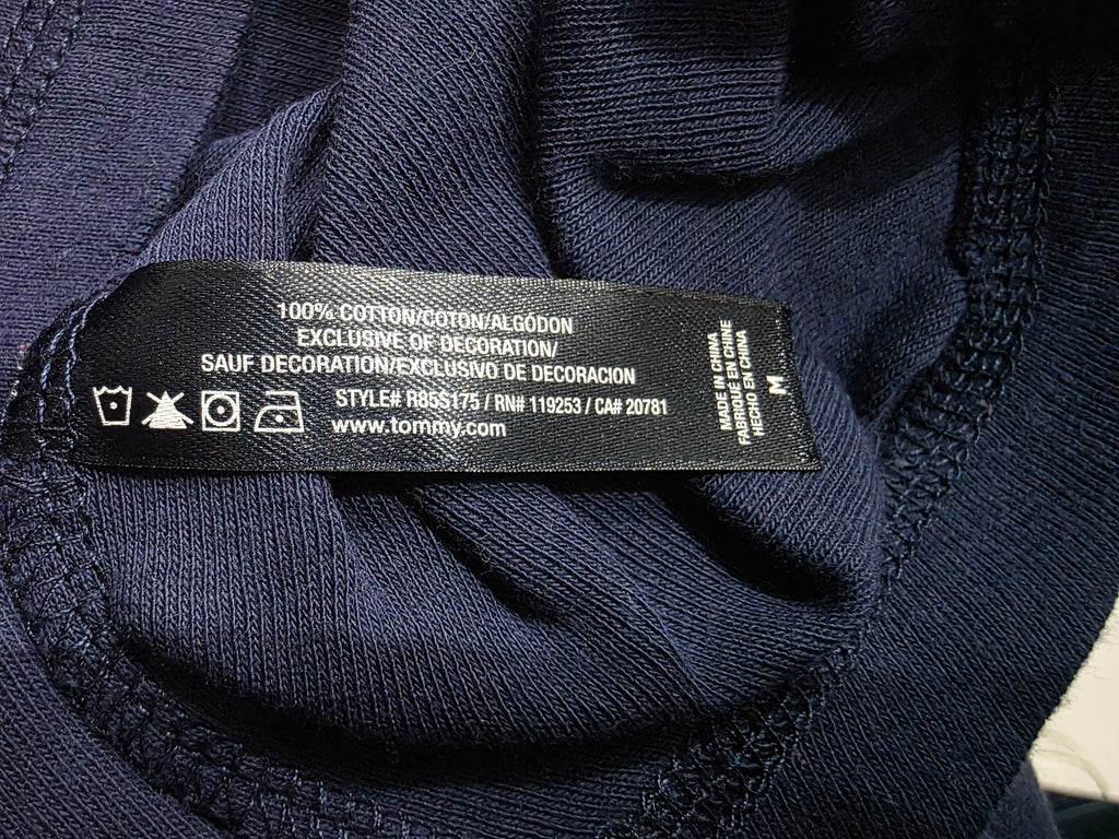 Playera Sleepwear Tommy Hilfiger de Mujer azul con blanco