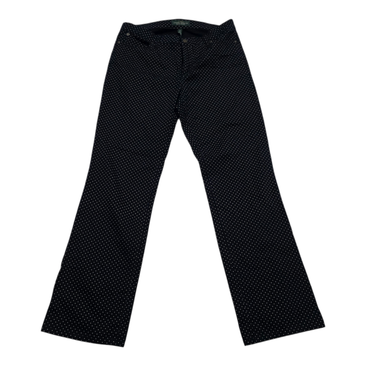 Pantalon Ralph Lauren de Mujer talla 12 azul marino con lunares