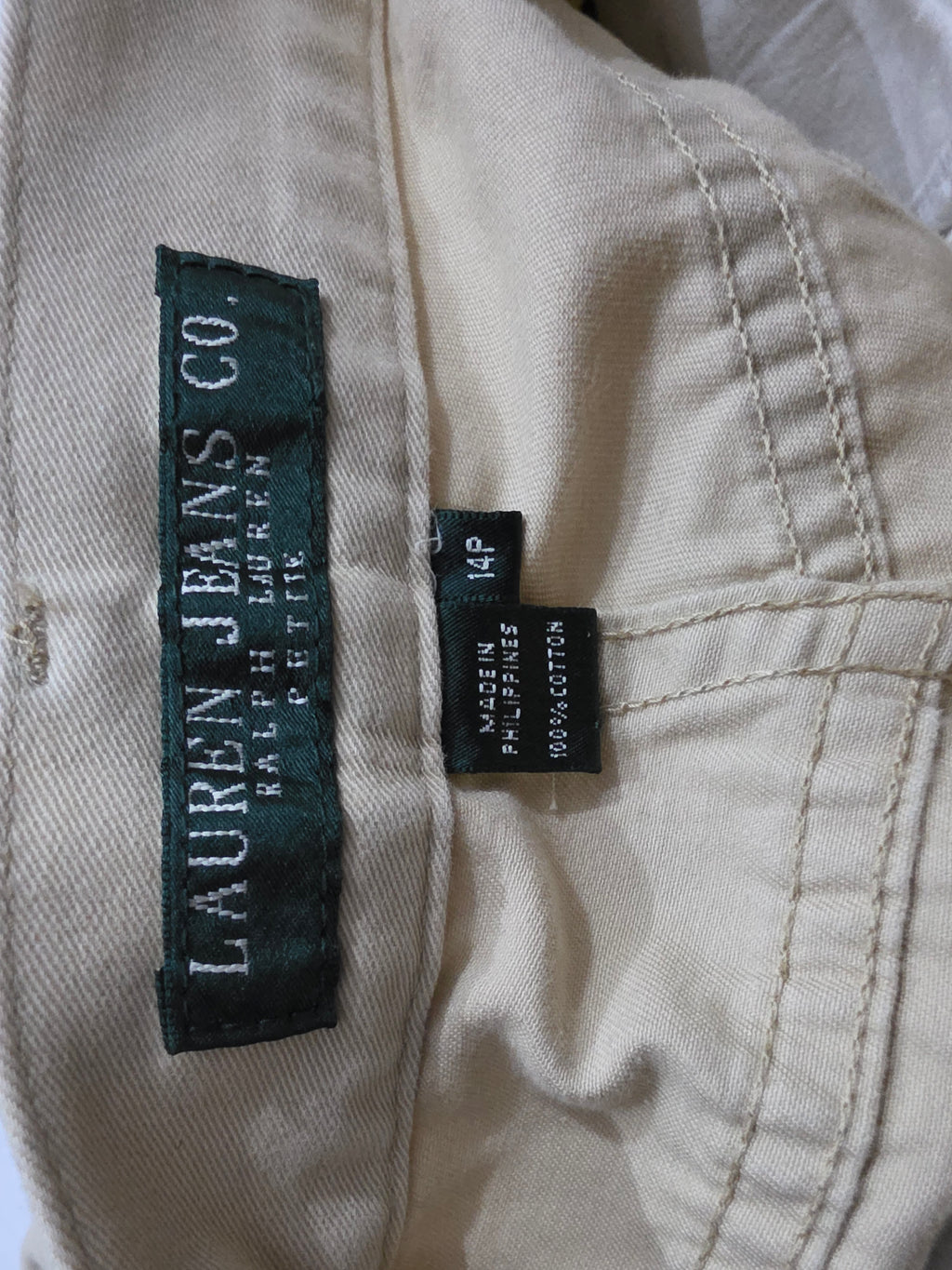 Pantalon Ralph Lauren de Mujer talla 14 Petite color cafe