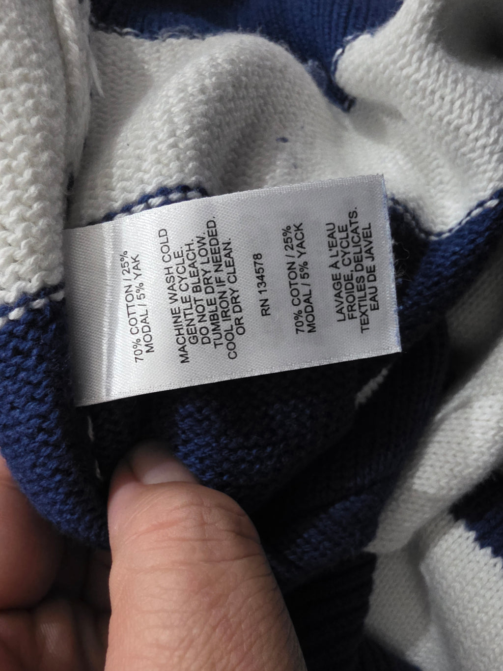 Sueter Vineyard Vines de Mujer azul/blanco