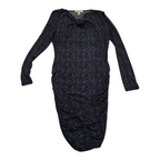 Michael Michael Kors Vestido Midi Ruched Manga Larga Talla Grande