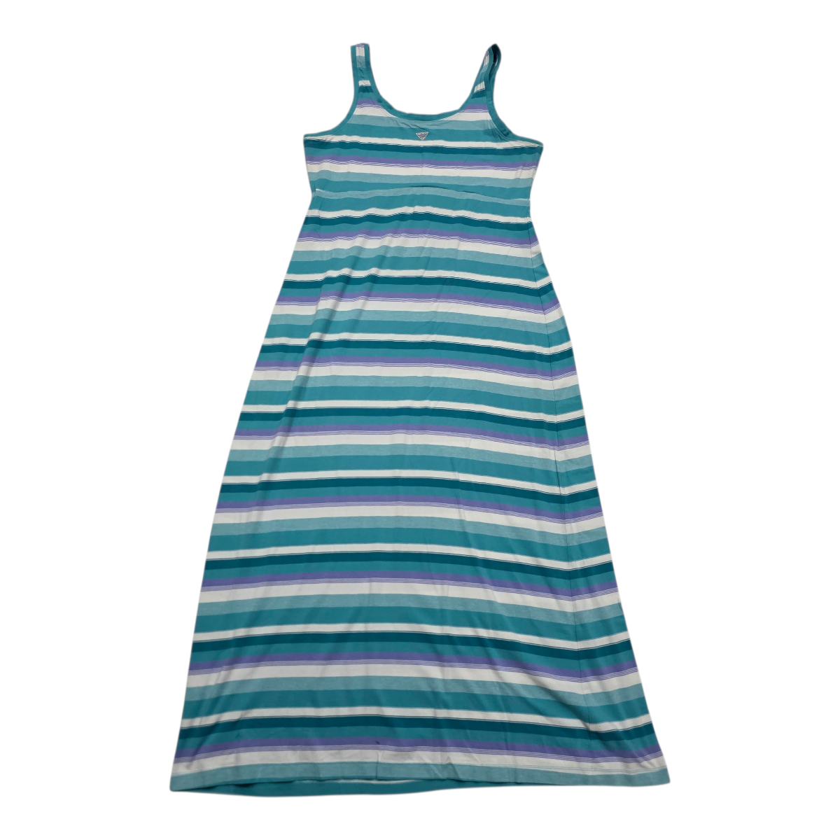 Maxi Vestido Columbia de Mujer Talla Grande omni wick  azul rayada
