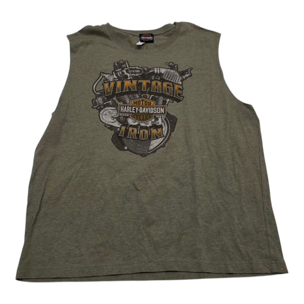 Playera Harley Davidson de Mujer Extra Grande verde opaco