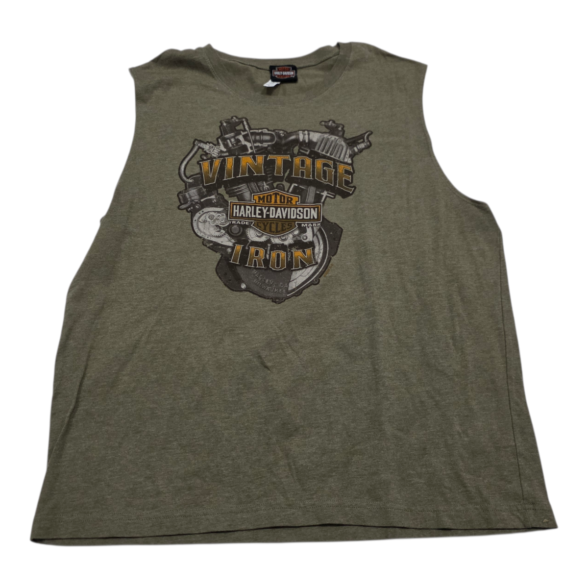 Playera Harley Davidson de Mujer Extra Grande verde opaco