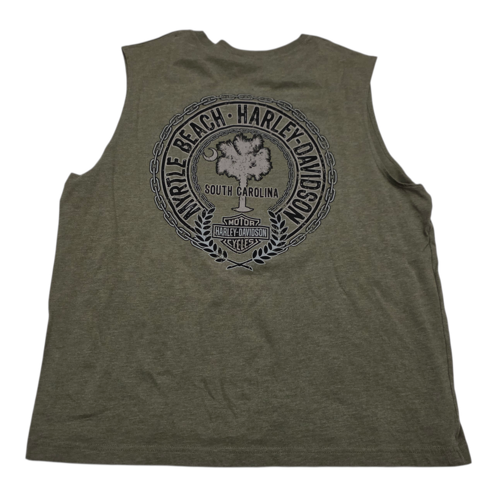 Playera Harley Davidson de Mujer Extra Grande verde opaco